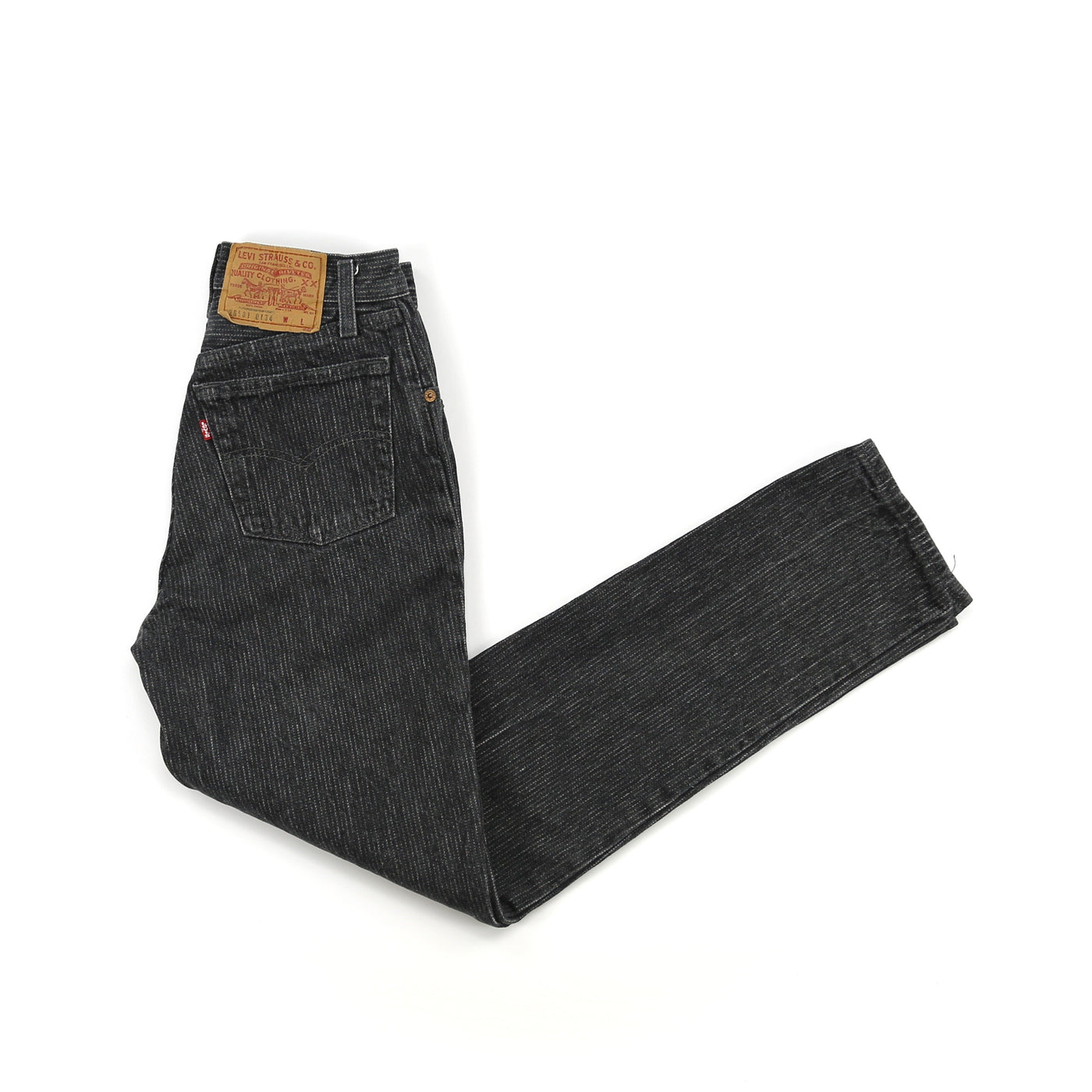 Vintage Levis 501 Black Striped Jeans