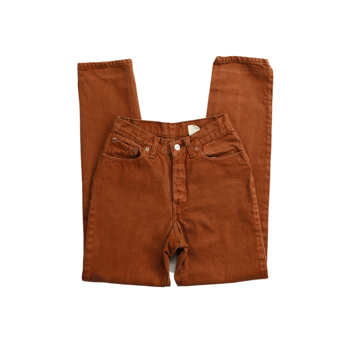 Vintage Levis 501 Brown Rust High Waisted Jeans