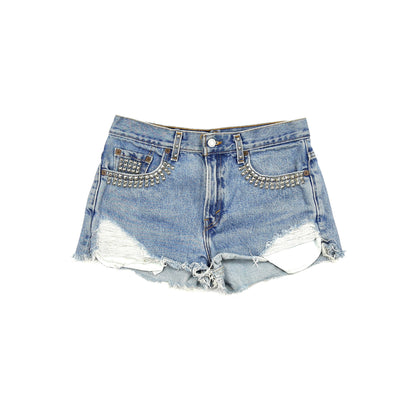 Vintage Levi's 505 Distressed and Studded Shorts