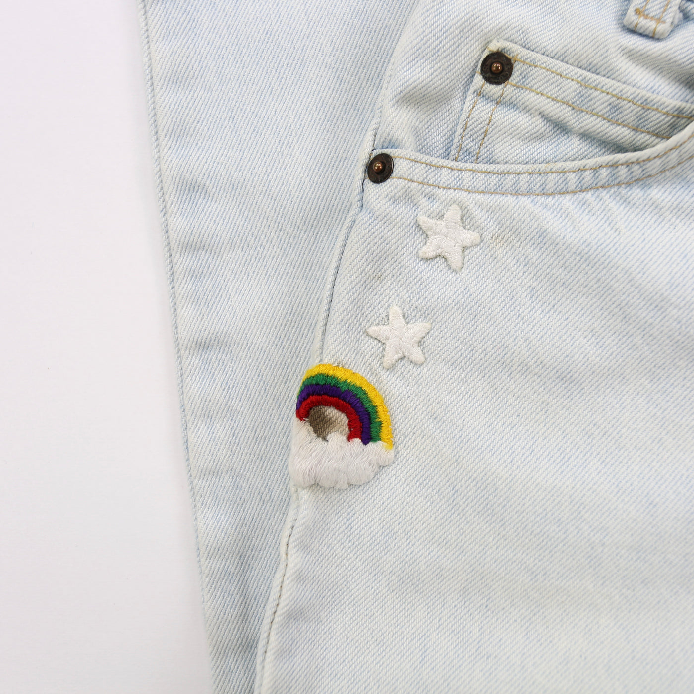 Vintage 28”/29” Levis 750 Rainbow Jeans