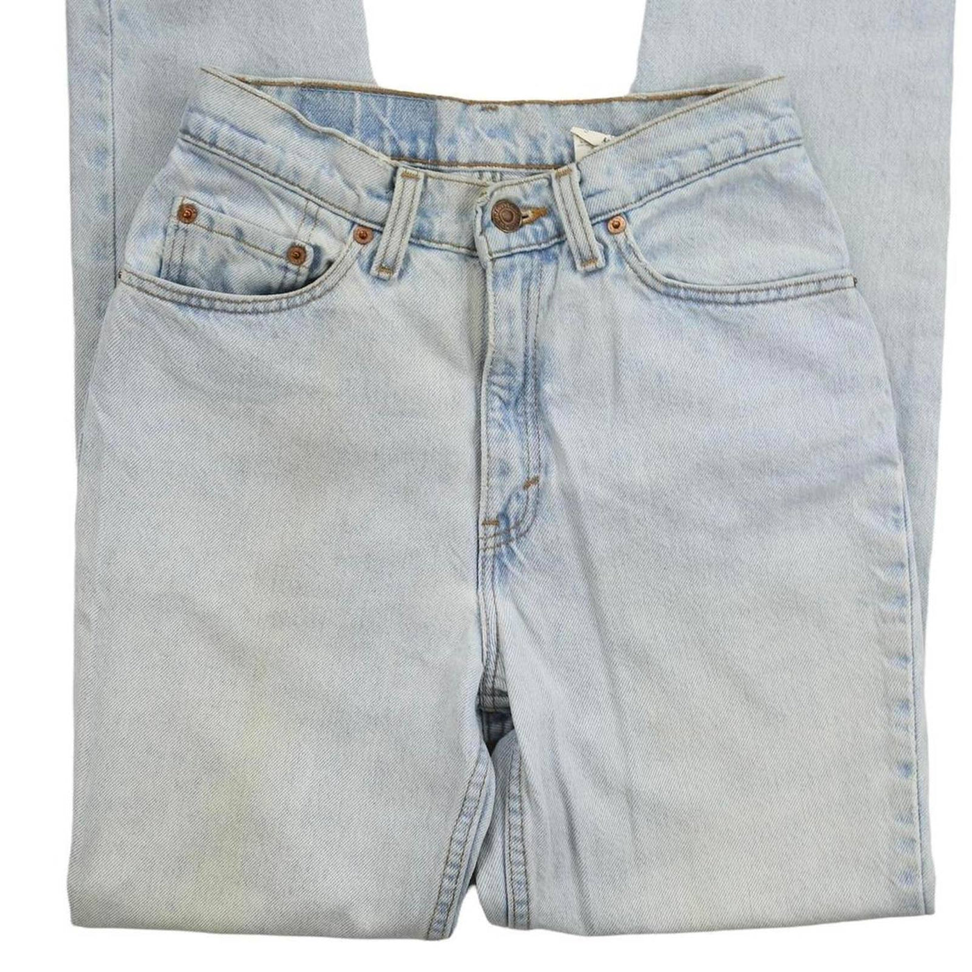 Vintage Levis W24/25 512 Light-Medium Wash High Waisted Jeans