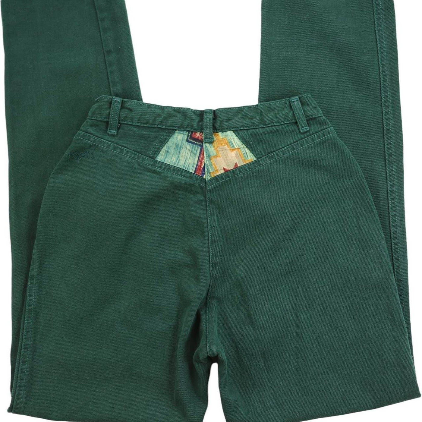 Vintage Roper Western Green Rainbow High Waisted Jeans