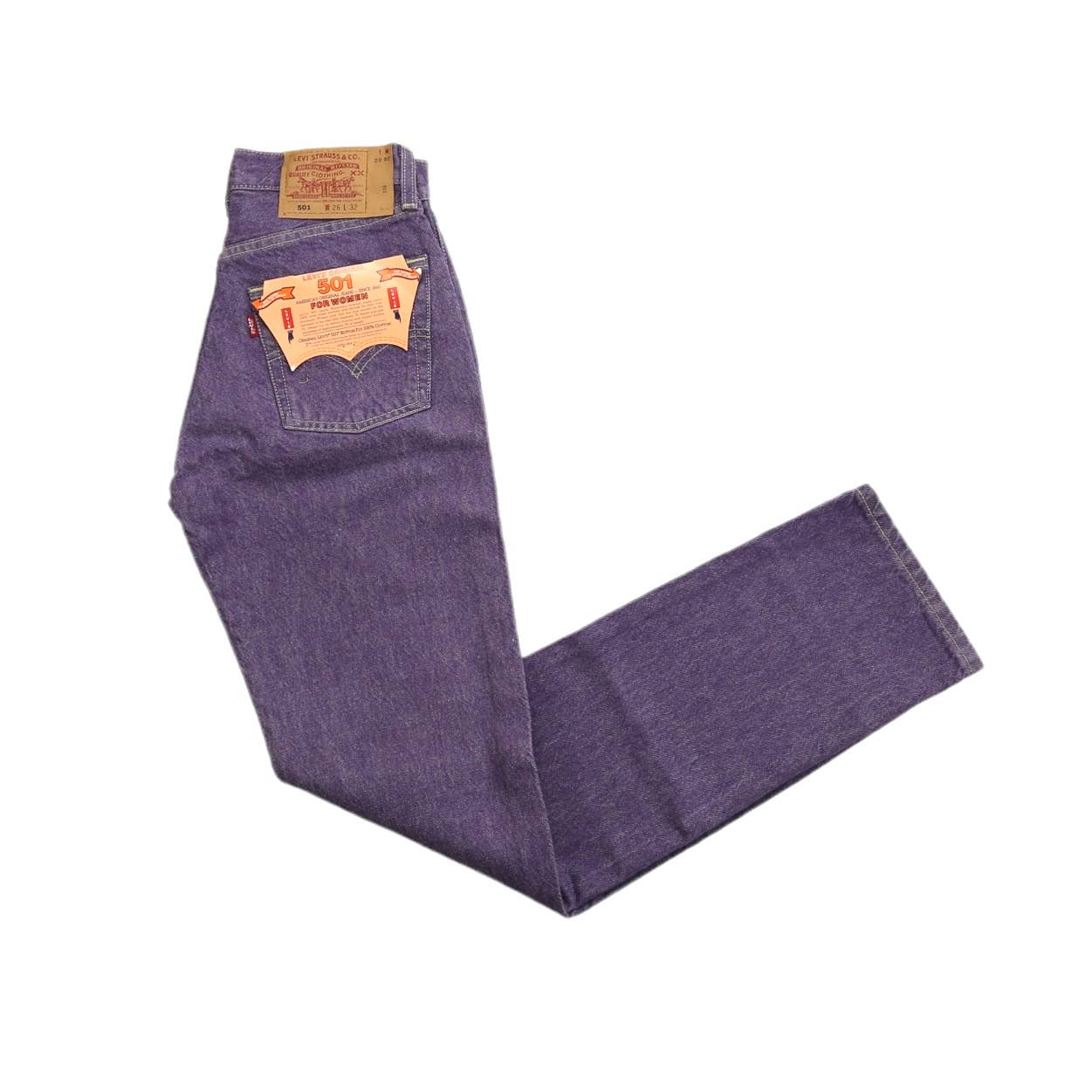 Vintage Levi’s 501 Deadstock Purple Button Fly Jeans